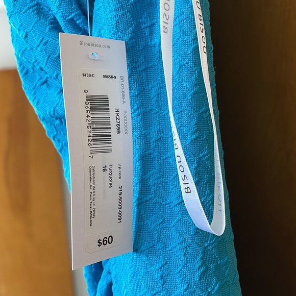 NWT Bisou Bisou blue sleeveless dress Spring Easter - Picture 4 of 4